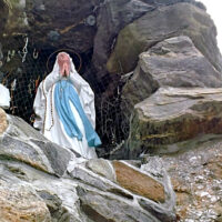 This is an image of Allerton's St. Lucy's Grotto