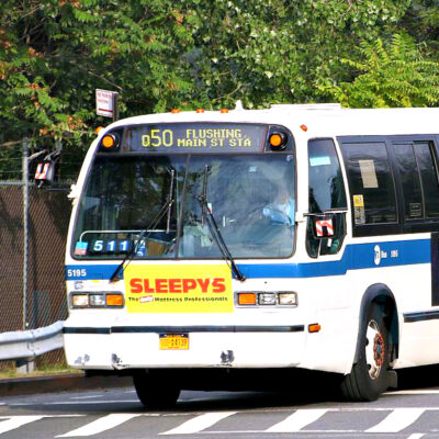 This is an image of a Q50 Flushing City Bus