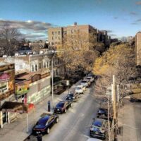 This is an image of a Jackson Heights Streetscape