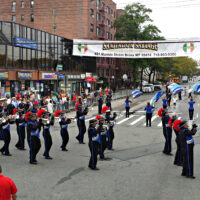 This is an image of Morris Park's Columbus Day Parade Marching Bands