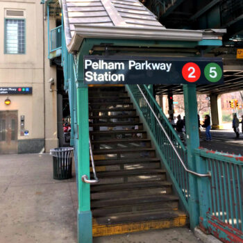 This is an image of the Pelham Parkway Subway Station Entrance