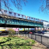 This is an image of Parkchester Elevated Train Trestle