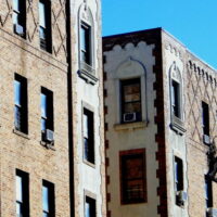 This is an image of a Pelham Parkway Apartment Building Brickwork and Ornamentation