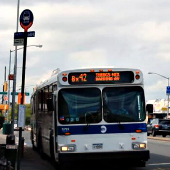This is an image of a Bx41 Throgs Neck City Bus