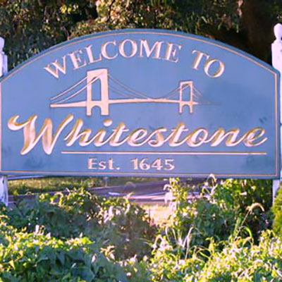 This is an image of Welcome to Whitstone Sign